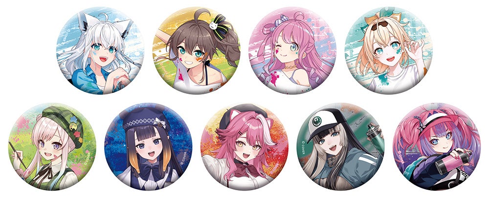 ART JAM!!!フェア対象9名のキャラバッジコレクション
