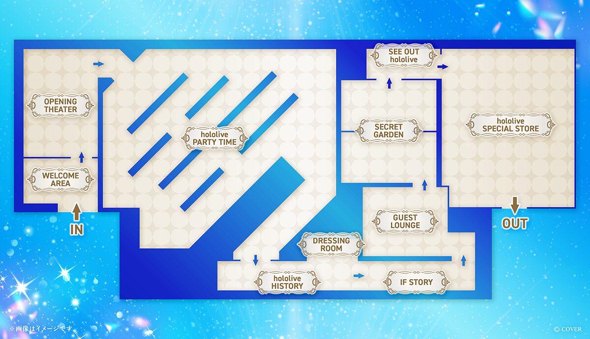 hololive Grand Receptionのエリアマップ